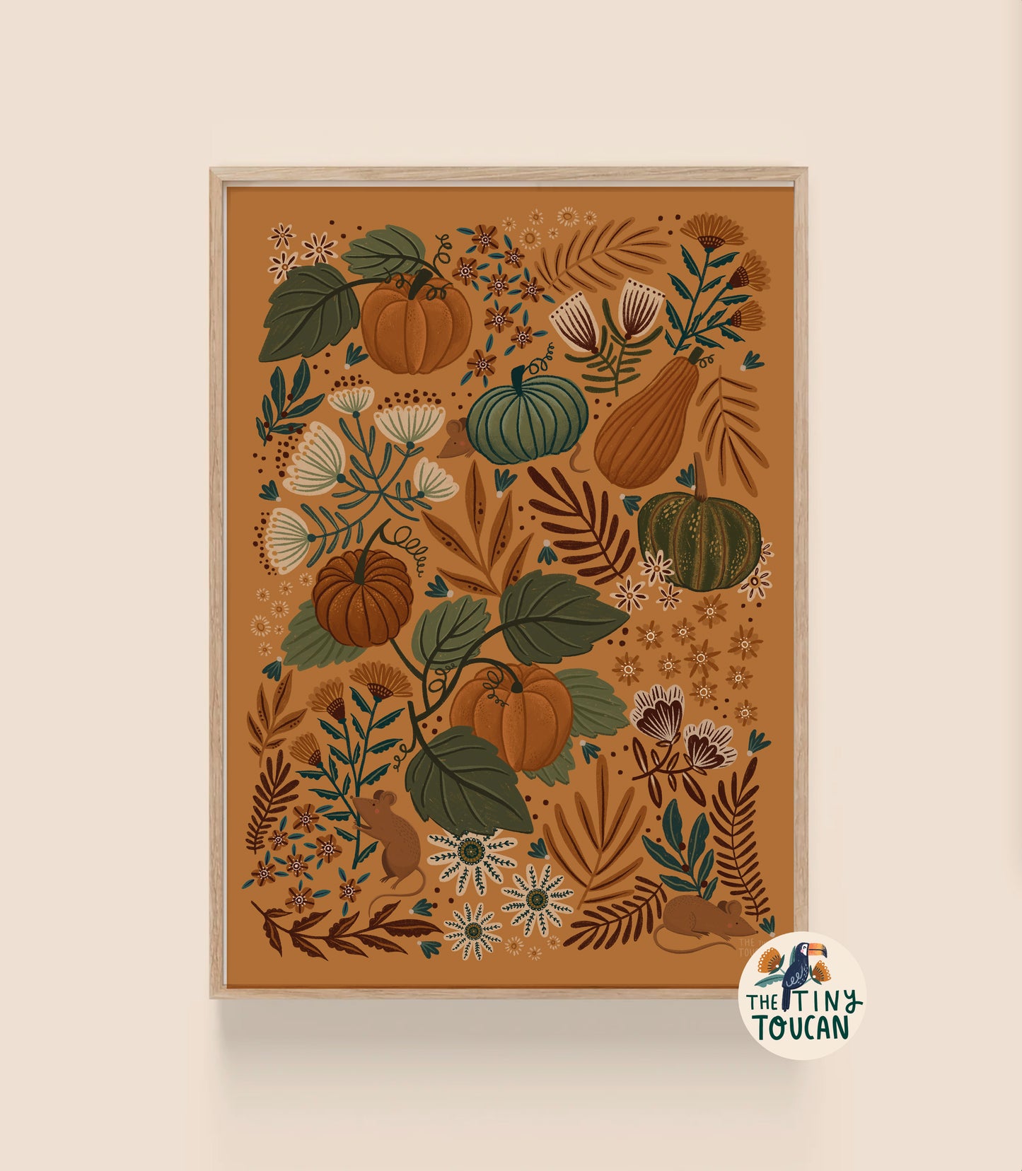 Pumpkins and Gourds Fine Art Print