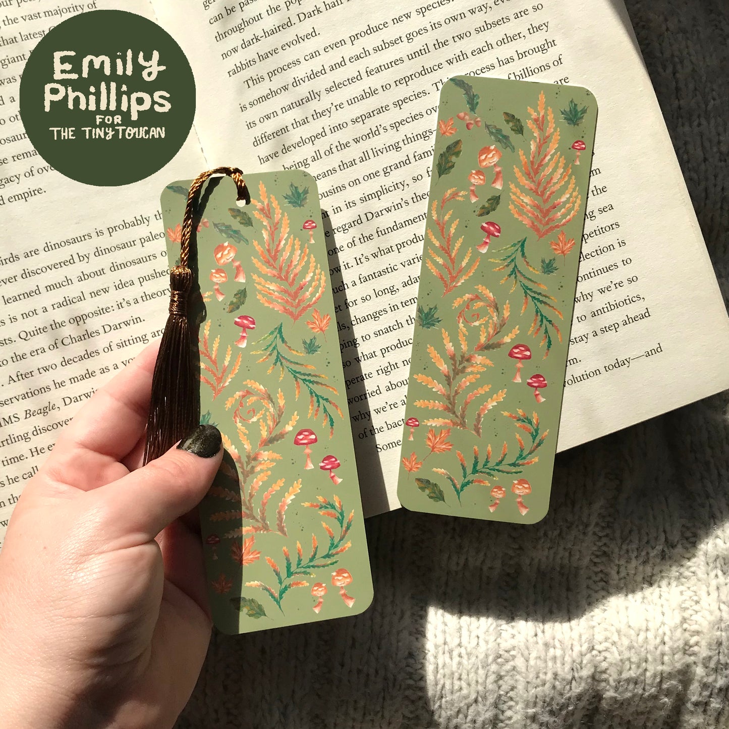 Autumn Leaves Bookmark by EMILY PHILLIPS