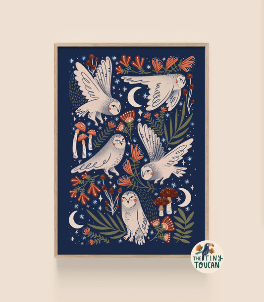 Owls A4 Print