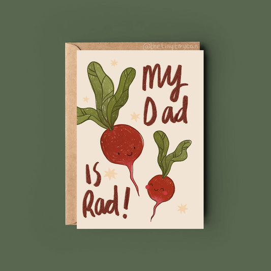 Rad Dad Fathers Day Card