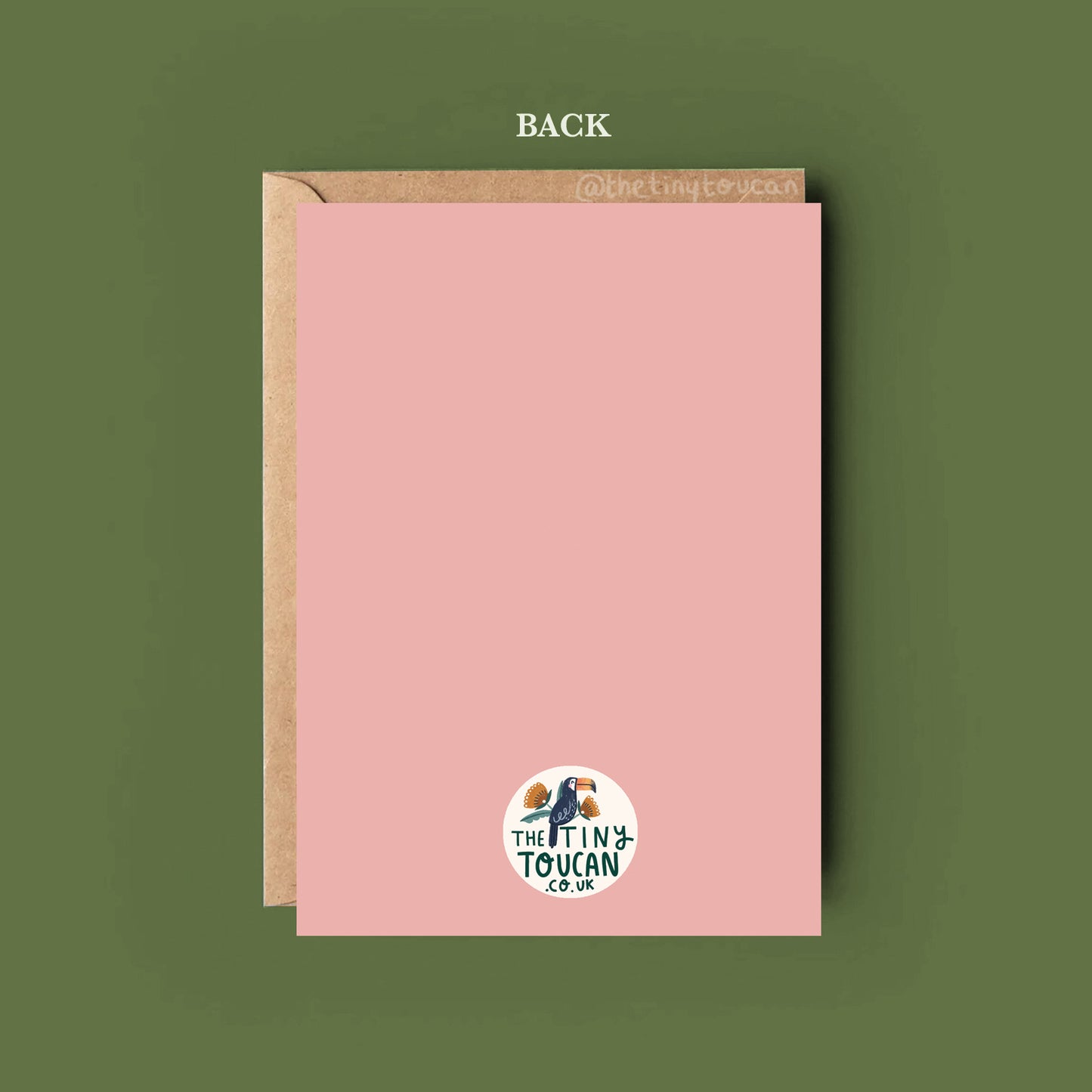 Strawberry Thrush Bird Everyday Card