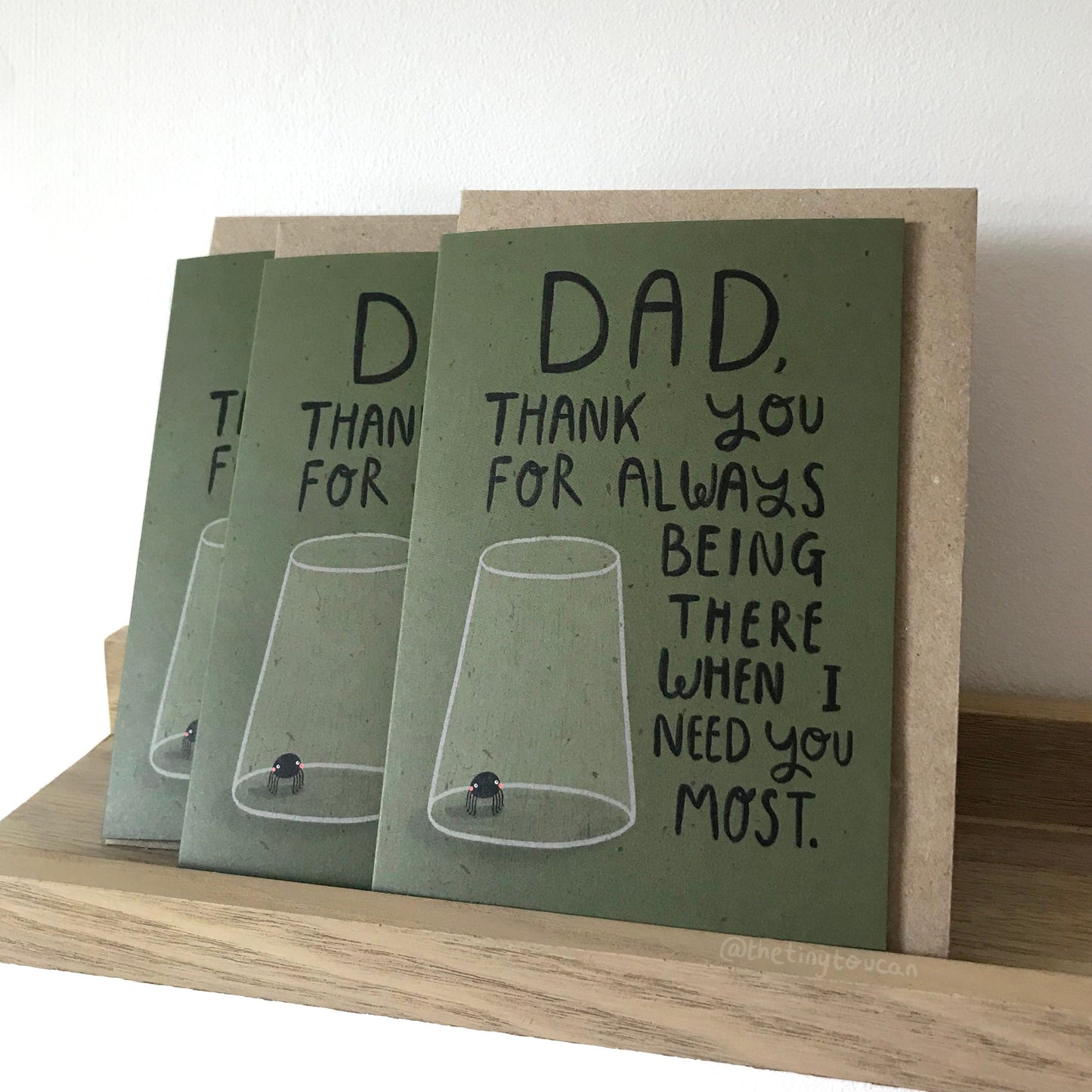 Silly Fathers Day Card. A6 Card, Matte extra thick recycled card - Blank Inside- funny fathers day