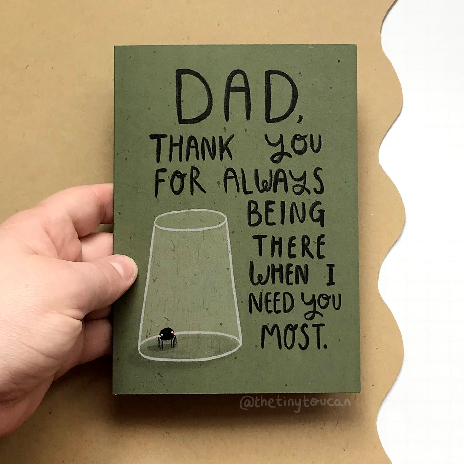 Silly Fathers Day Card. A6 Card, Matte extra thick recycled card - Blank Inside- funny fathers day